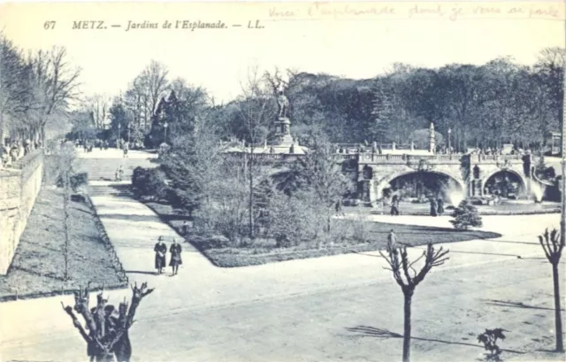 CPA 57 - METZ (Moselle) - 67. Jardin de l'Esplanade - LL.