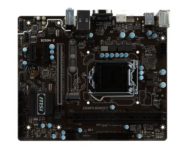 MSI B250M-E Motherboard Intel B250 LGA 1151 DDR4 M-ATX VGA USB 3.1 M.2 Core HDMI