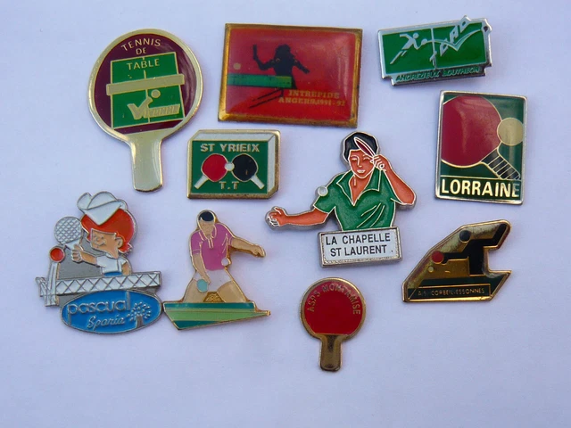 10 PIN S SPORT TENNIS DE TABLE different EUR 3,00 PicClick FR