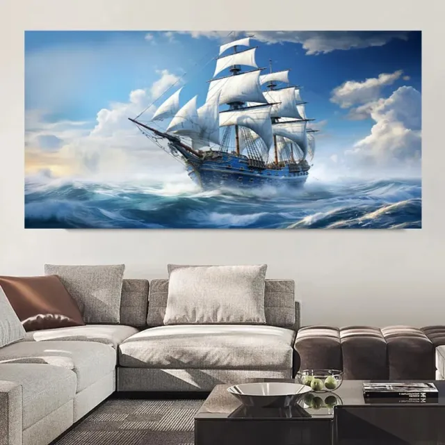 Abstract Sailing Scenery At Sea Posters and Prints Wall Picture Painting
