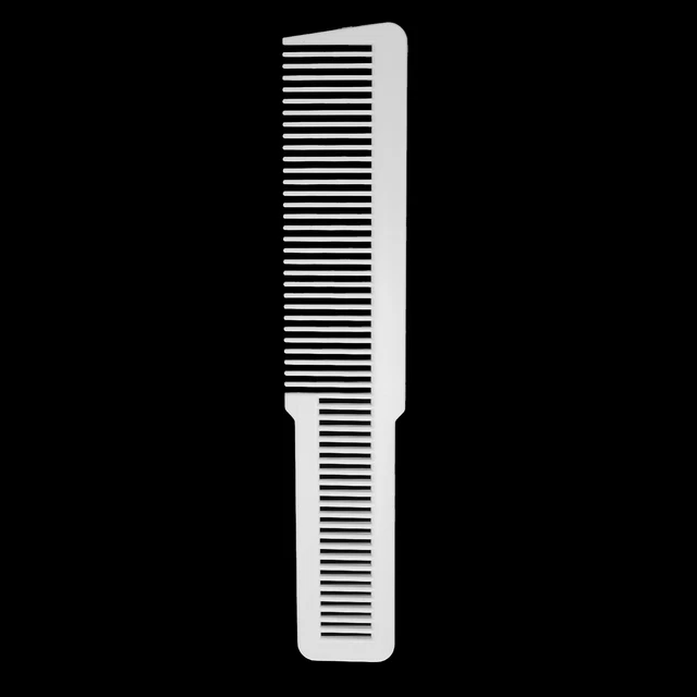(bianco) Pettine per capelli non bastone pettine per taglio di capelli per barbiere per parrucchiere