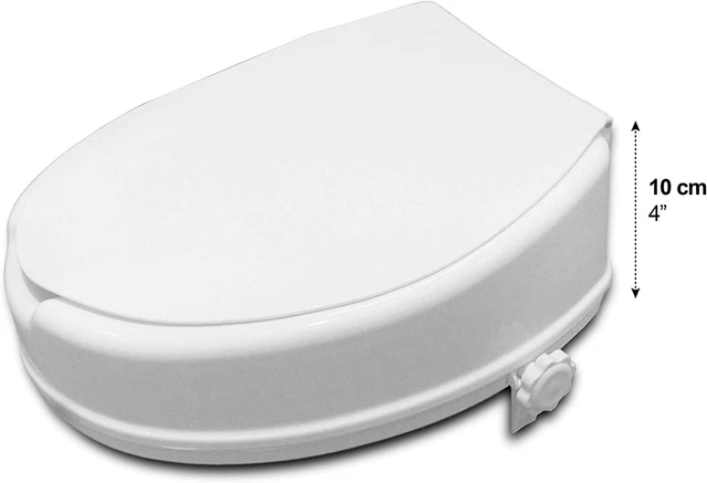 Sollevamento sedile WC PEPE con coperchio 10 cm, rialzo sedile WC, sedile WC 3