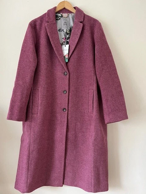 BNWT JOULES LANGFORD Raspberry Twill Coat size 20 women s 89.00 PicClick UK