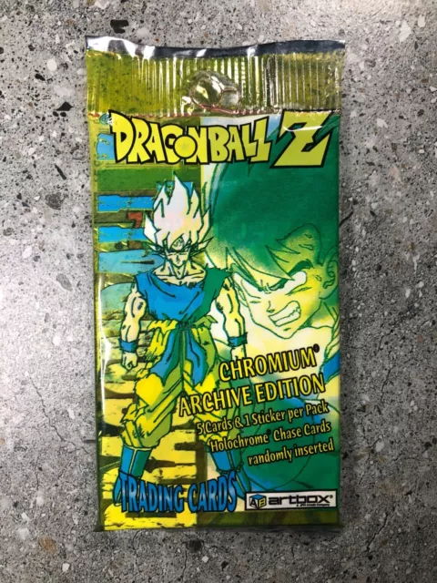 1x 2000 Artbox Dragon Ball Z Trading Cards Chromium Archive Edition Booster Pack