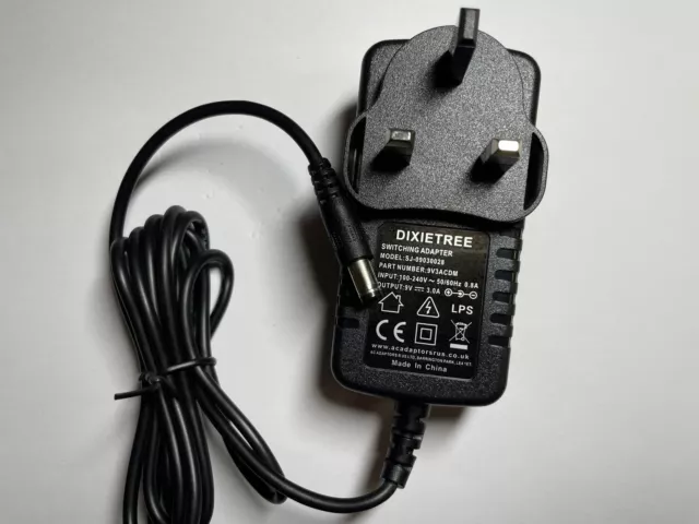 Replacement UK 9V 2.5A AC-DC Switching Adapter for KZ0902500 fits Bush Ipod Dock