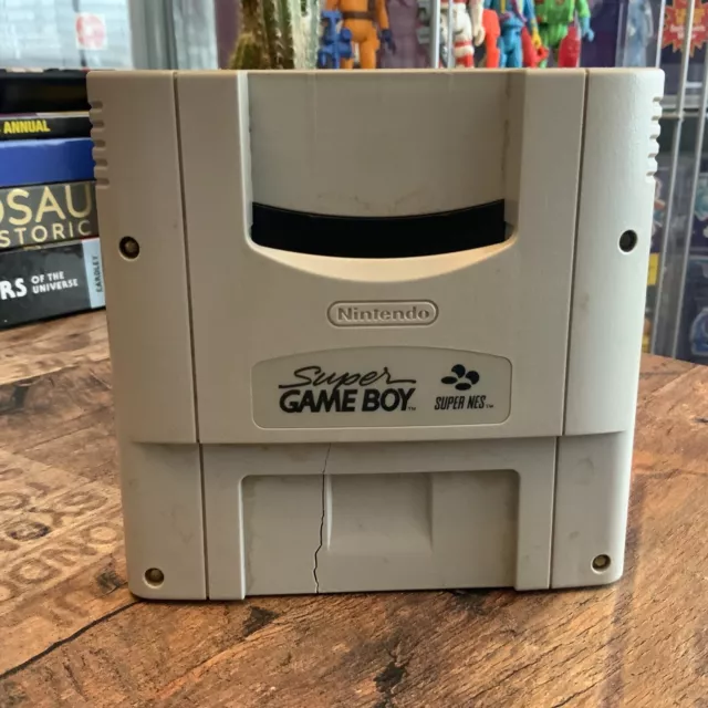 Super Nintendo Super Gameboy SNES Retro Video Game Cartridge Vintage Converter