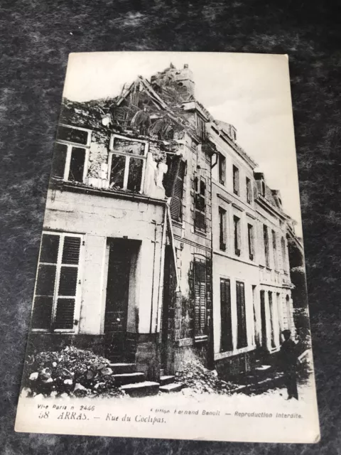 Arras. Rue Du Coclipas. Hauts De France.  France.  Vintage Postcard