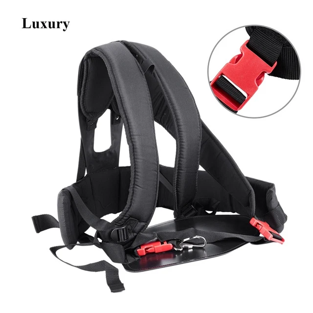 Heavy Duty Double Shoulder Strap Harness for Comfortable Grass Cutting