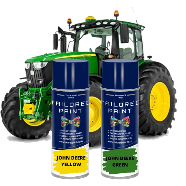 JOHN DEERE GREEN / Yellow Aerosol Spray Paint Direct Gloss Tractor
