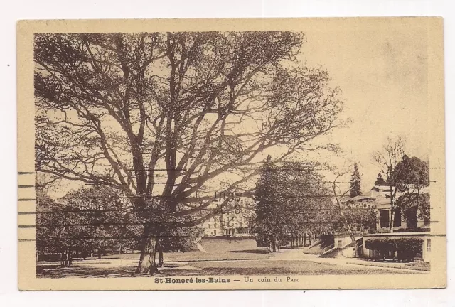 st-honoré-les-bains  un coin du parc