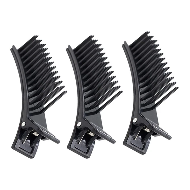3 piezas pinzas para el cabello peinado pinzas para el cabello cocodrilo clips para modelar