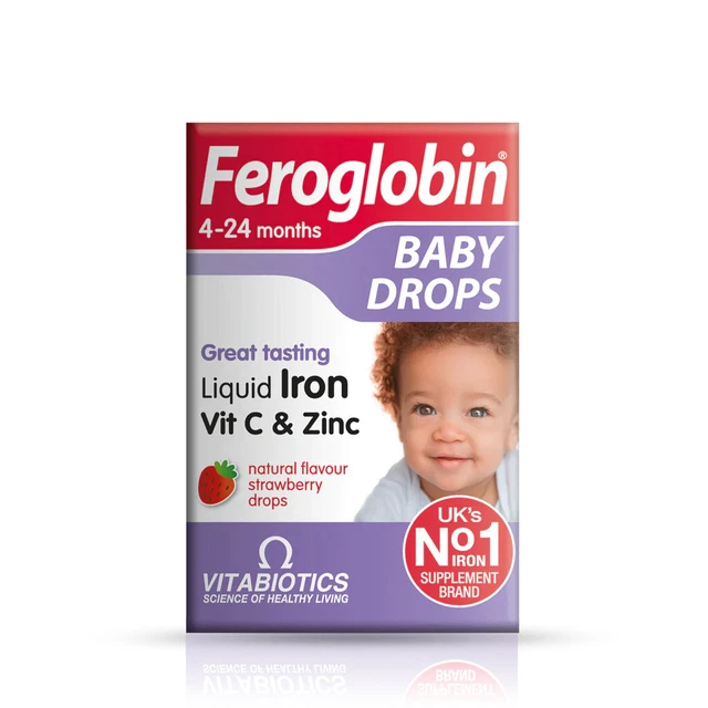 VITABIOTICS FEROGLOBIN BABY Drops With Iron Vitamin C And Zinc 30 ml 4