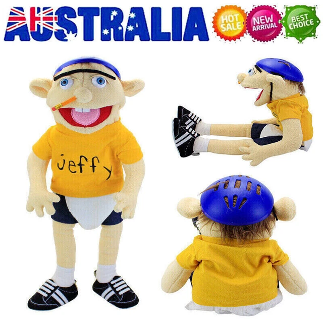 58CM Jeffy Puppet Doll Plush Fabric Polyester Cotton Non Woven Handmade Kids Toy