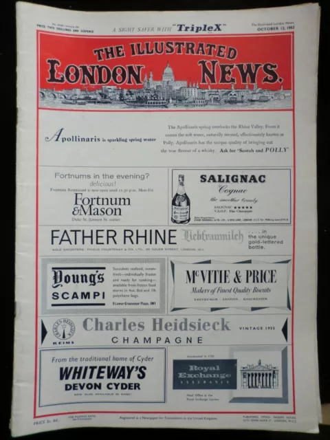 The Illustrated London News (September 13th 1962) Vintage Magazine Single Issue