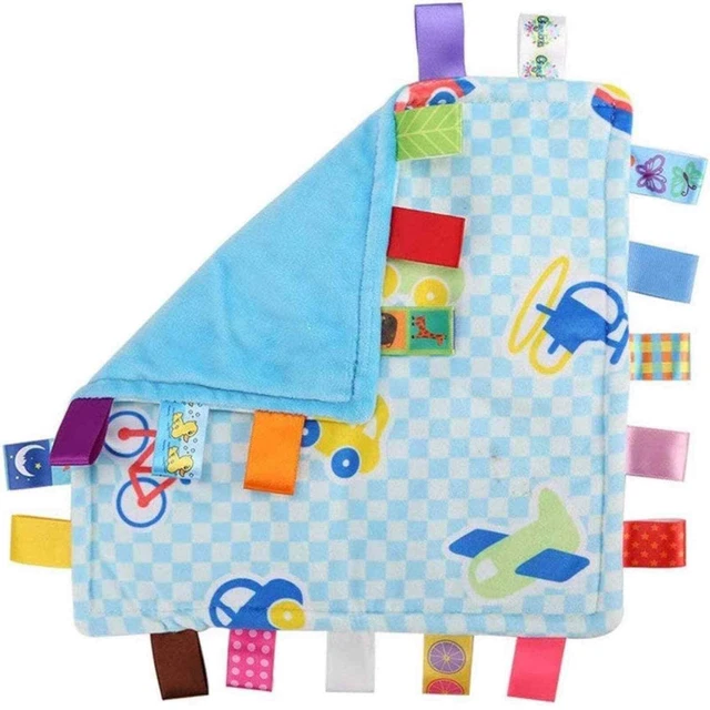 G-Tree Baby Infant Taggy Blanket Soft Touch Colourful Security Blanket Lovey