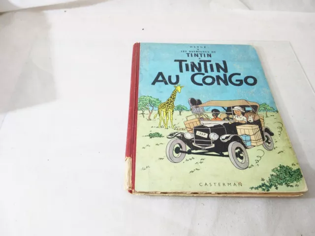 BD TINTIN Tintin au Congo Hergé Edition Casterman B13 de 1955