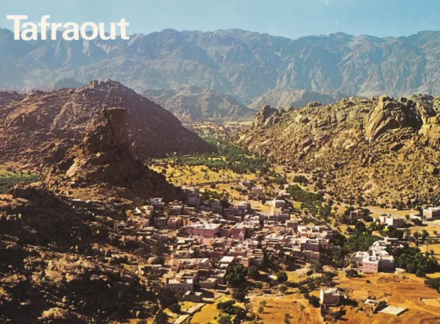 Carte postale postcard 10x15cm MAROC MOROCCO TAFRAOUT vue aérienne