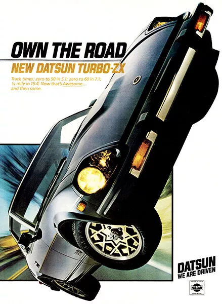 1981 Datsun 280 ZX Turbo - Promotional Advertising Poster