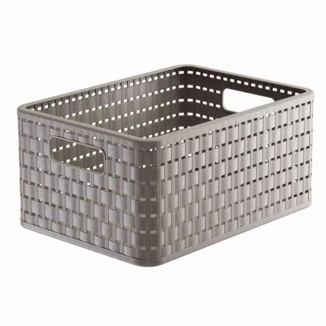 Rojo Cesta Country 11l Caja de Almacenamiento Plástico Cajas