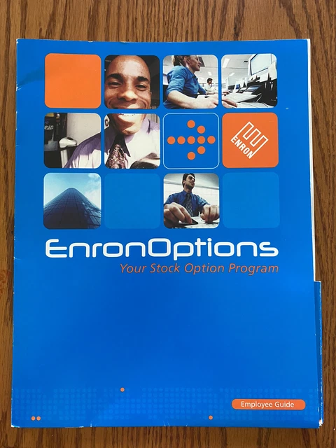 Rare ENRON EnronOptions Employee Guide Folder + Paperwork