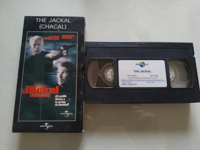 LE CHACAL BRUCE Willis Richard Gere - VHS Cinta Tape Espagnol T2 EUR 26