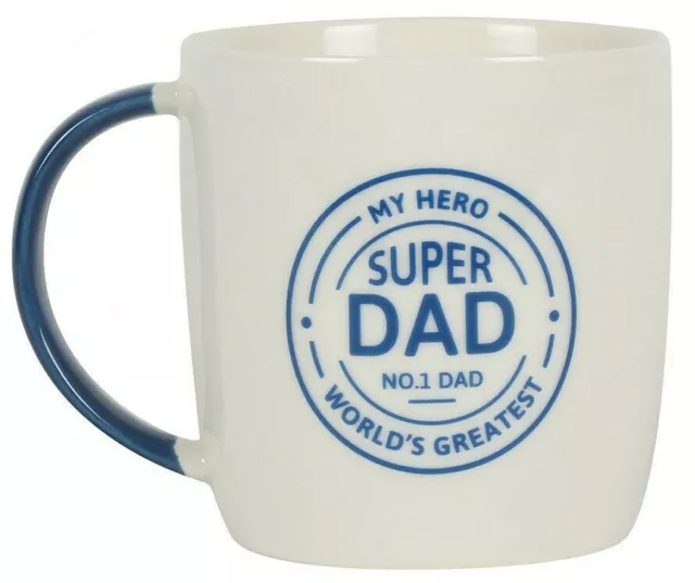 My Hero n. 1 Super Dad tazza festa del papà * Natale * compleanno * confezione regalo completa