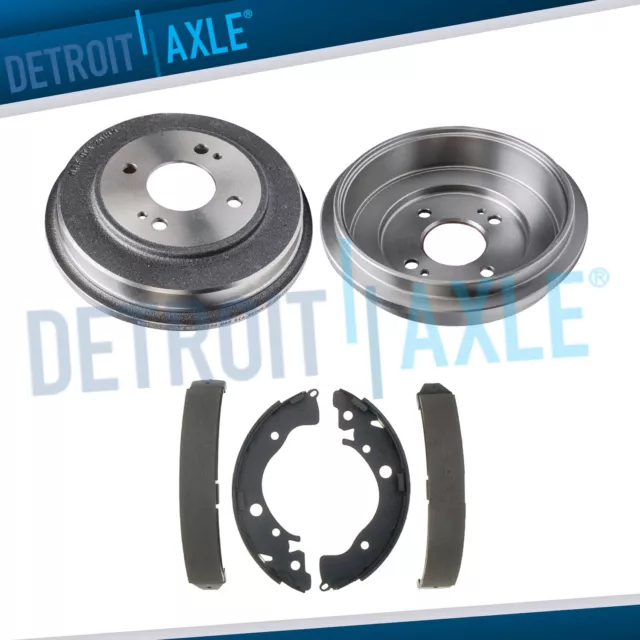 Rear Brake Drums Brake Shoes Kit for 2009 2010 2011 2012 2013 Honda Fit Insight