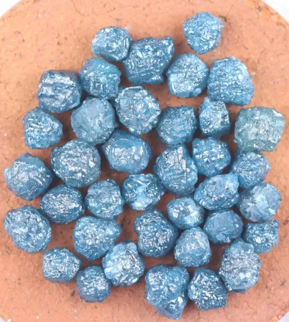 2.56ctw Naturel Diamant Couleur Bleu Brut Uncut Diamant pour Bijoux Fabrication