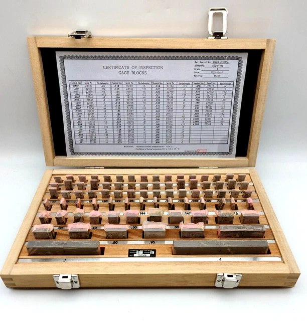 Accusize Industrial Tools 81 Pcs Steel Gauge Block Set, Grade B, P900-S581