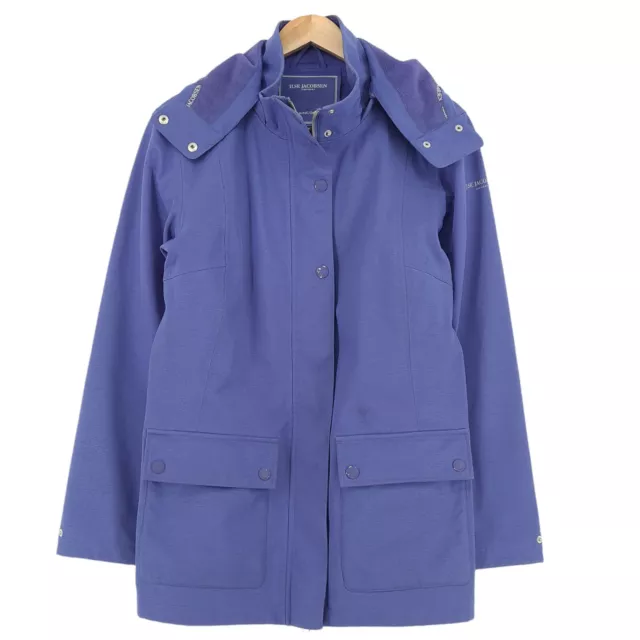 ILSE Jacobsen Veste de Pluie Violet Manteau Imperméable Respirant Femmes Taille