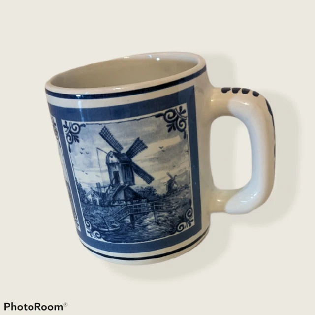 Delfts Windmill Coffee Mug cup Holland Dutch
