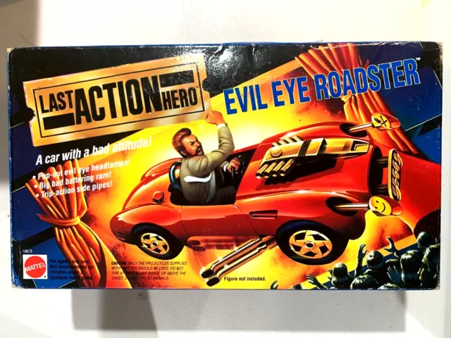 Last Action Hero Movie Evil Eye Roadster Vehicle Car Mattel New 1993 Arnold