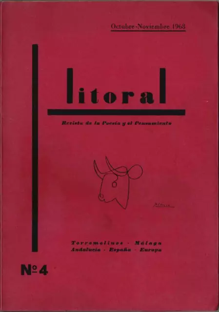 Litoral No. 4. Revista de la poesía y el pensamiento. Octubre-Noviembre 1968