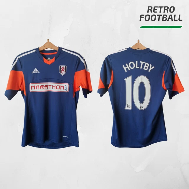 Fulham 2013-2014 Ausweichtrikot #10 Holtby, Adidas, Größe M, Fußballtrikot