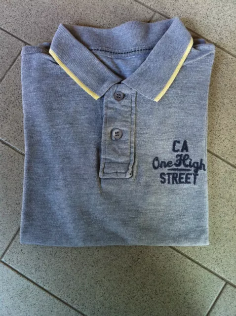 Maglia Polo Bambino Grigia Tg. 8 Anni Tshirt Maglietta T-Shirt T Shirt Bimbo