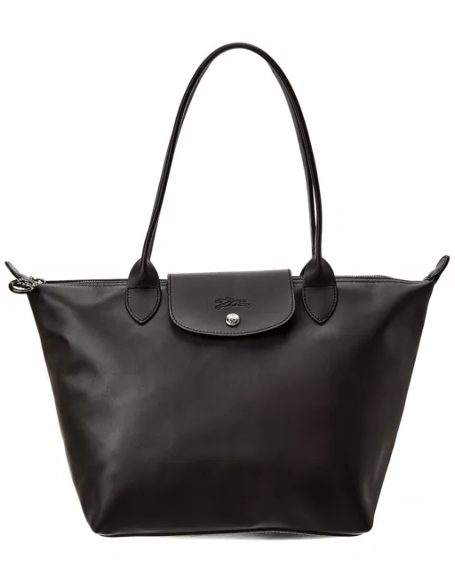 LONGCHAMP LE PLIAGE Xtra Medium Leather Tote Women's Black $419.99 ...