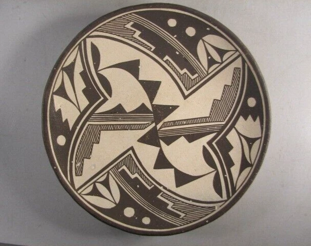 VINTAGE ANITA LOWDEN Acoma Pueblo Pottery Bowl Plate $265.00 - PicClick