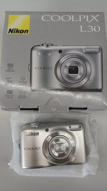 Nikon - 新品同様 COOLPIX L30 シルバー  M111 Nikon Coolpix L31, silver - Compact cameras - Nordic Digital
