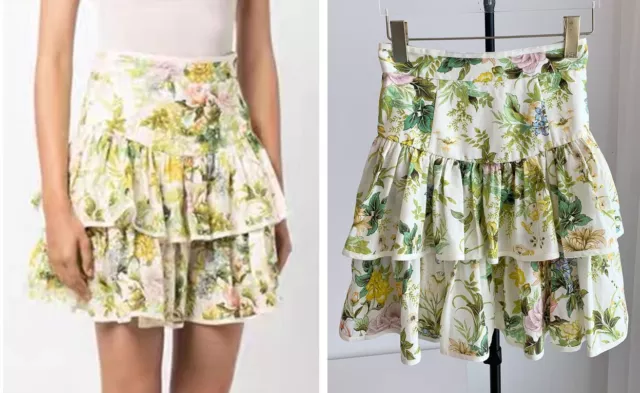 Alemais Linen Mini Skirt High Waist A-line Short Skirt for Women