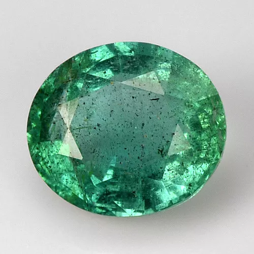 1.23Cts Awesome Look Natural Zambian Emerald Nice Oval Shape Precious Gemstone