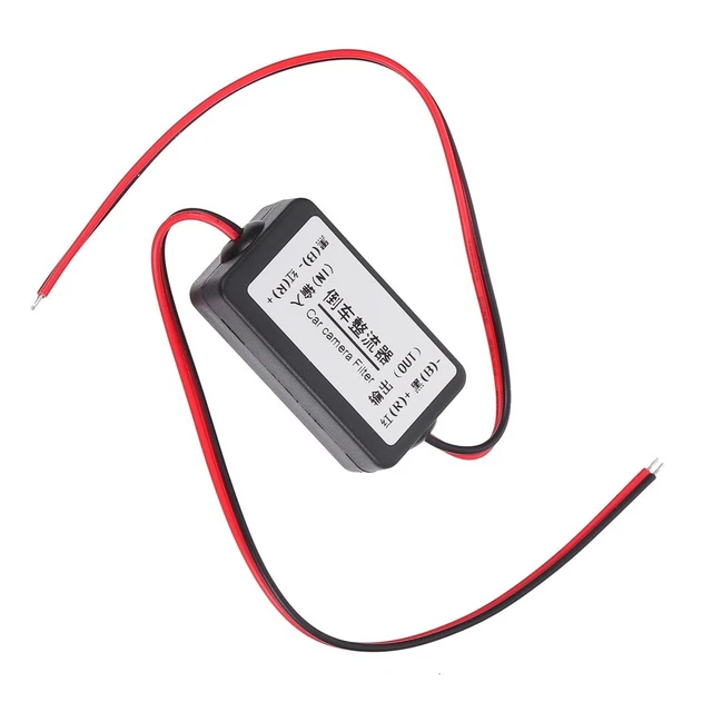 Filtre Anti-parasites 12V Pour Caméra De Recul - Redresseur Et Stabilisateur De Tension Pour Voitures Allemandes Et Américaines