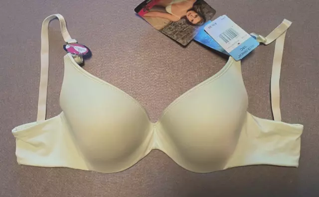 Aqua Green Lily of France Demi Convertible Bra with Pink Inside 38C NWT