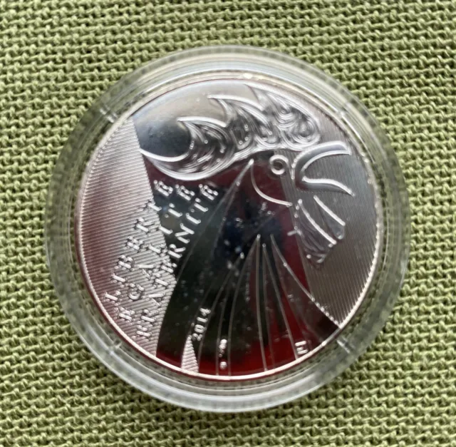 10 Euro Silber Frankreich 2014 Der Gallische Hahn, 500/1000, bfr. 17 g