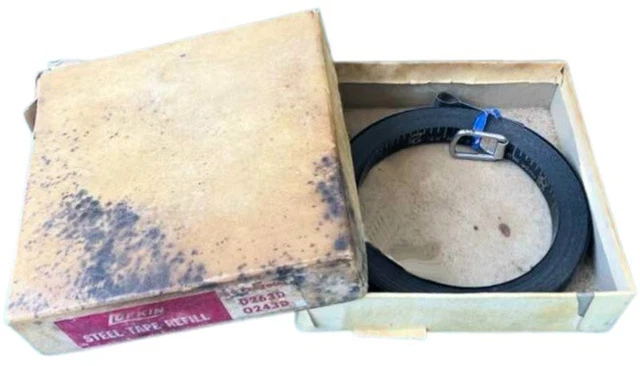 Vintage Lufkin 50 Ft Steel Tape Refill for 0263D or 0243D In Original Box