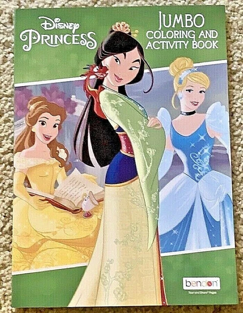 DISNEY PRINCESS JUMBO Coloring & Activity Book $6.24 - PicClick