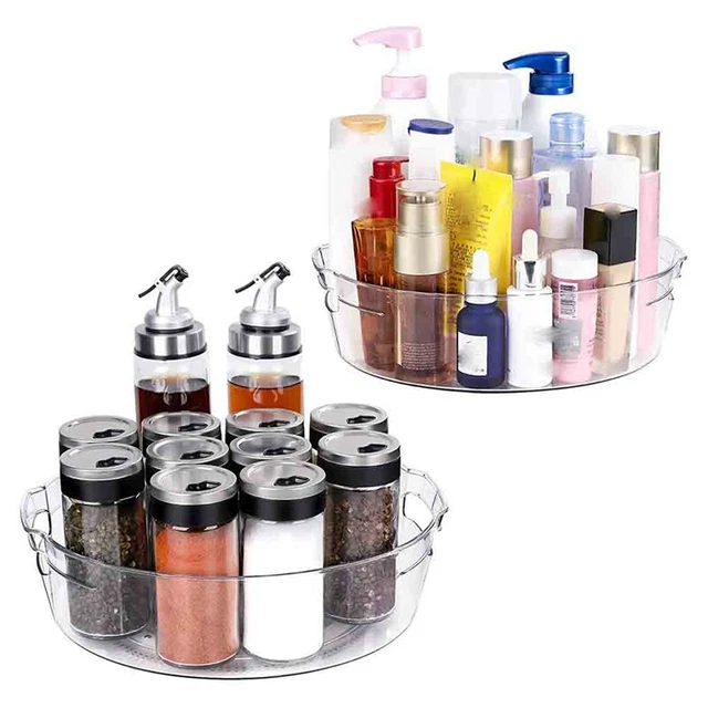 Lazy Susan Organizer, 11 Inch Turntable Lazy Susan 2 Pack for Cabinet,Non-S Y3K2