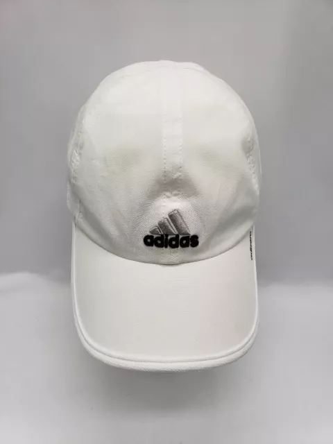 Adidas Women's Fit UPF 50 AeroReady Recycled Poly Cap - White Black Silver