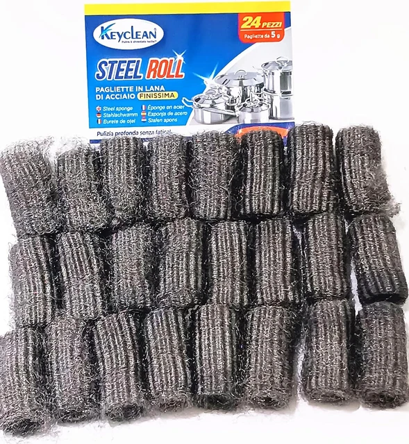 Lana D'Acciaio A Bobina - Grana Grossa 1 Kg, Per Pulizia E Levigatura In Edilizia - Foto 2