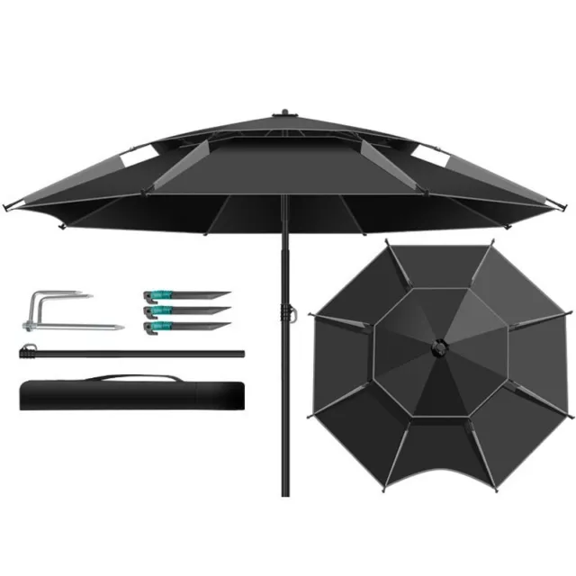 Summer Folding Fishing Umbrella Anti-UV Outdoor Sun Protection Adjustable New