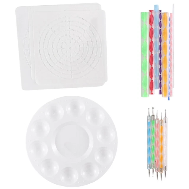 Mandala plantillas de puntos herramientas falda pintura kit lápiz esférico puntero W U4X5